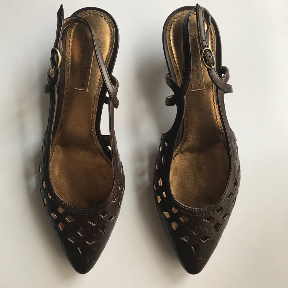 ❗️REDUCED❗️Bottega Veneta Sling-back Kitten Heels